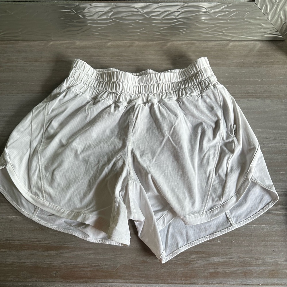 lululemon white track that short 3”